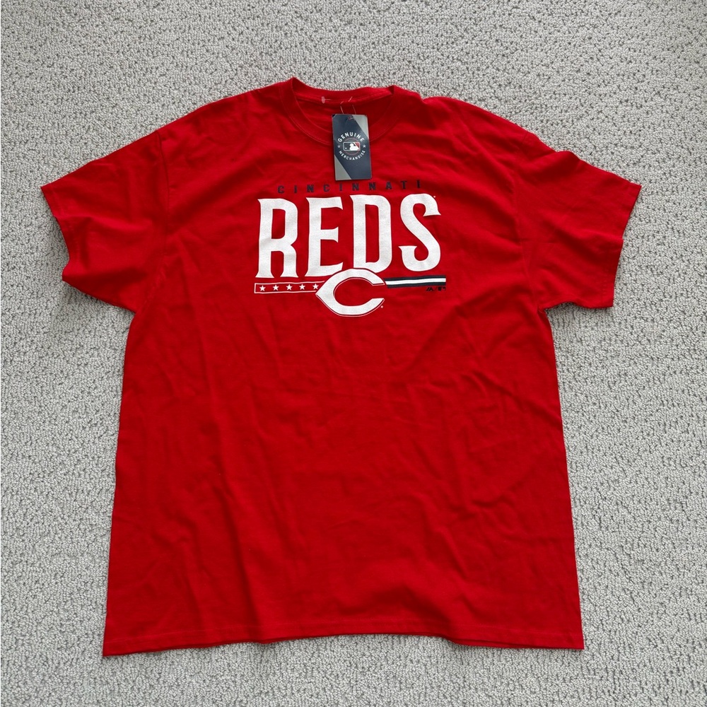 Cincinnati Reds MLB Men’s Majestic 100% Cotton T Shirt - NWT size XL
